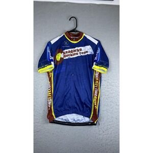 Alchemist Cycling Jersey‎ Mens Medium Blue Anadarko Rockies Colorado Full Zip